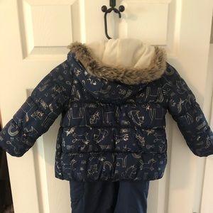 Carter’s snow pants and matching winter coat. 4T